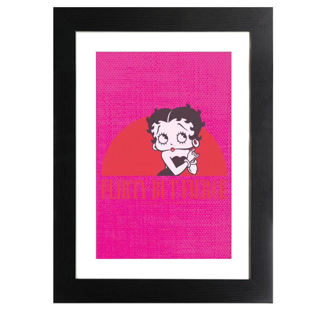 Betty Boop Confident Flirty But Fierce Framed Print
