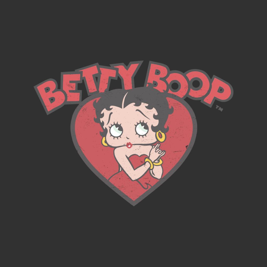 Betty Boop Love Red Dress Women's Sweatshirt