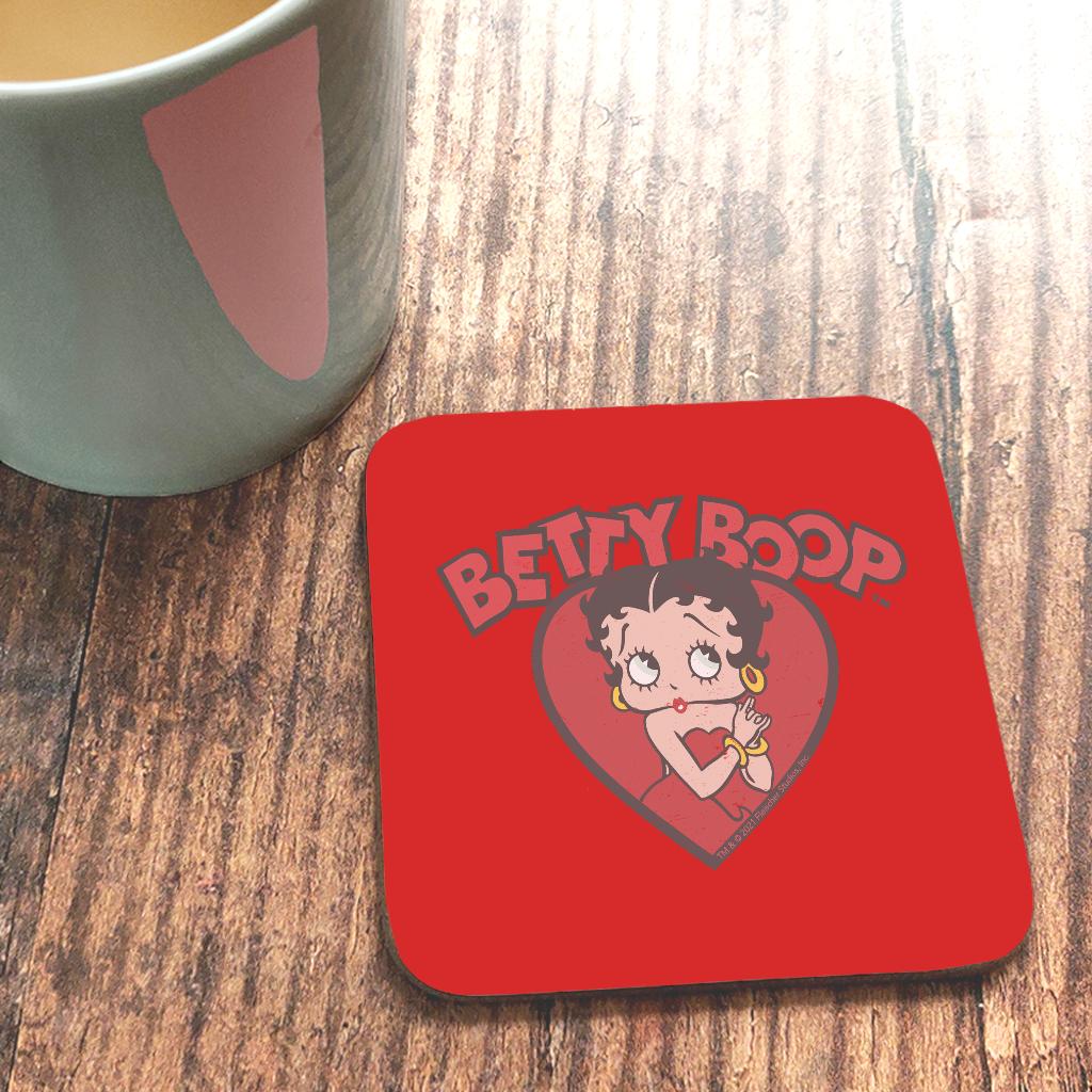 Betty Boop Love Red Dress Coaster