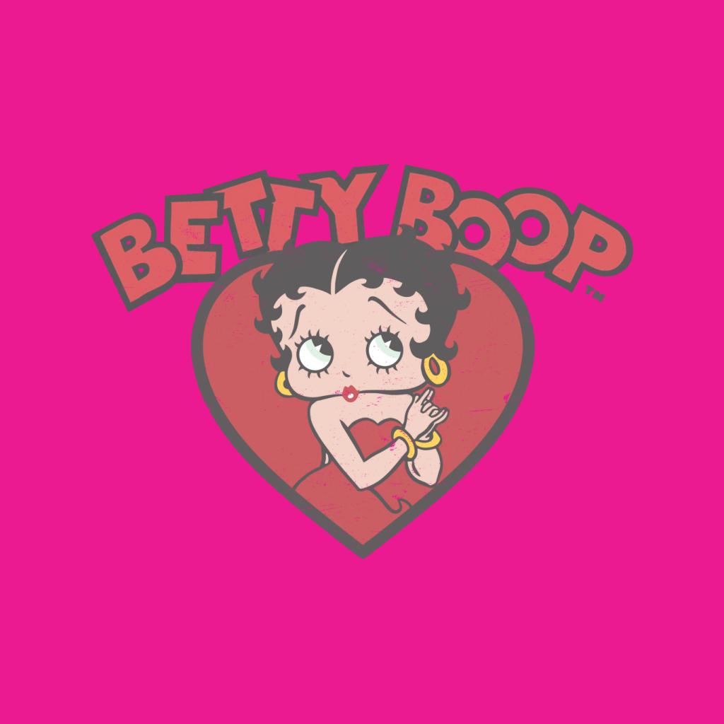 Betty Boop Love Red Dress Women's Hooded Sweatshirt