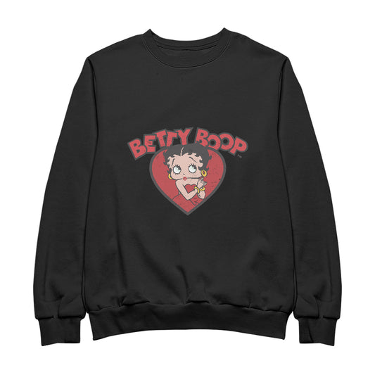 Betty Boop Love Red Dress Men's Sweatshirt