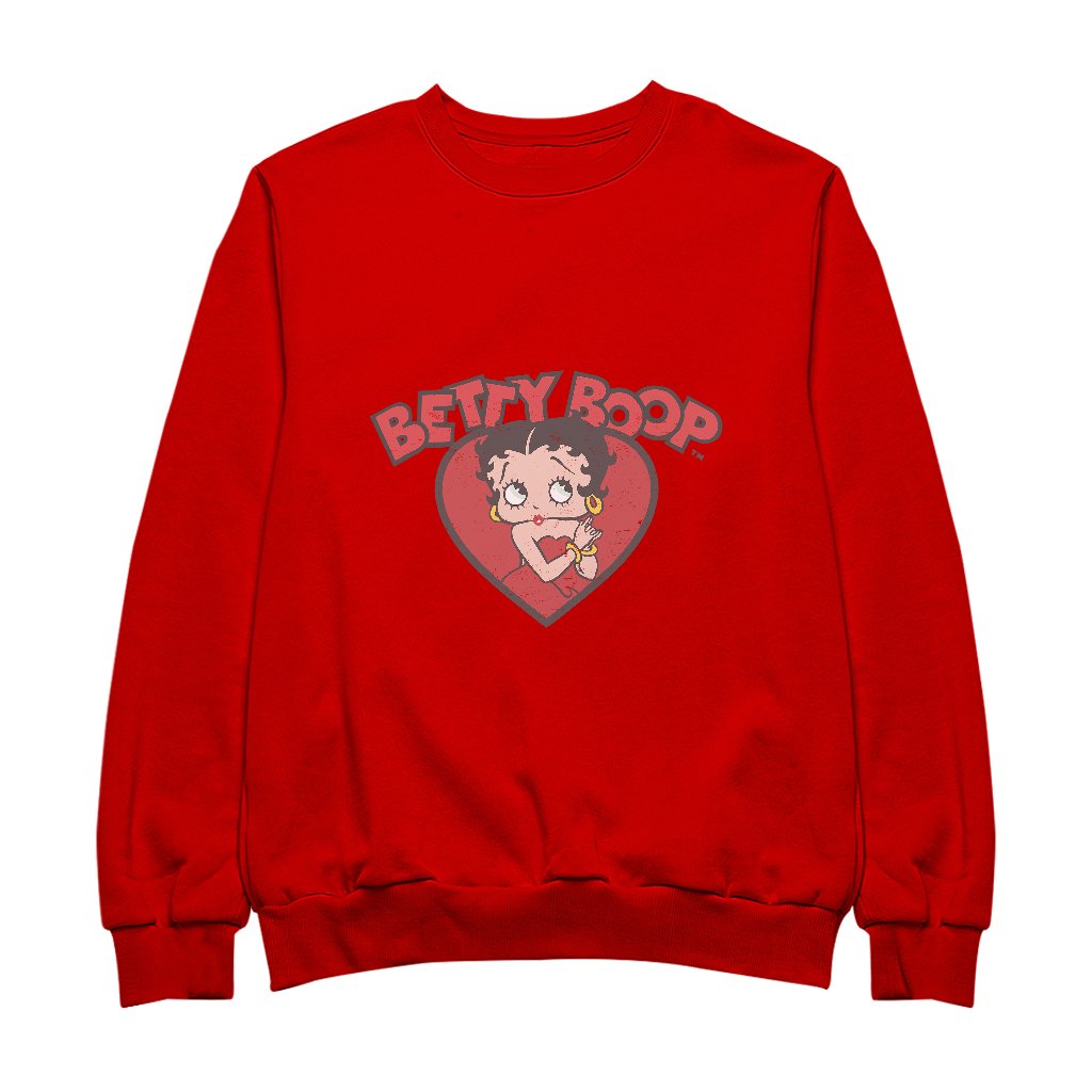 Betty Boop Love Red Dress Men s Sweatshirt