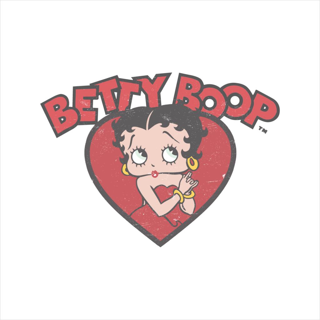 Betty Boop Love Red Dress Women's Hooded Sweatshirt