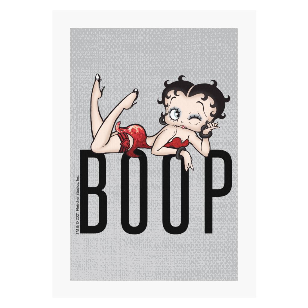 Betty Boop Lying Down Wink A4 Print