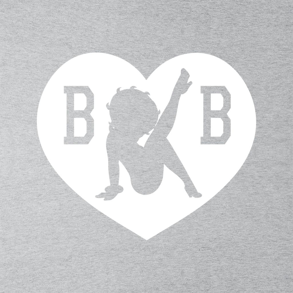 B B Love Heart Silhouette Kids Hooded Sweatshirt