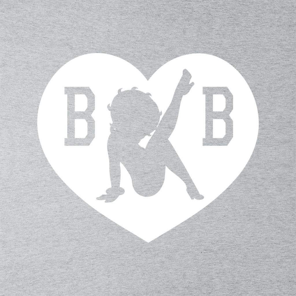 B B Love Heart Silhouette Men's Hooded Sweatshirt