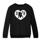 B B Love Heart Silhouette Kids Sweatshirt