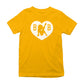 B B Love Heart Silhouette Kids T-Shirt