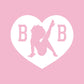 B B Love Heart Silhouette Women's T-Shirt