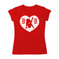 B B Love Heart Silhouette Women's T-Shirt