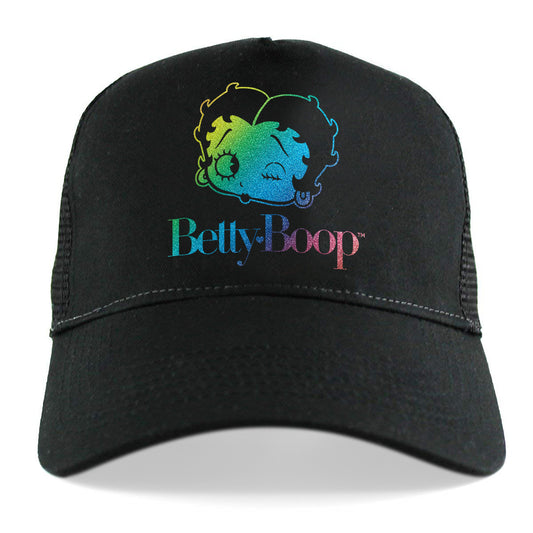 Boop Wink Gradient Foil Trucker Hat