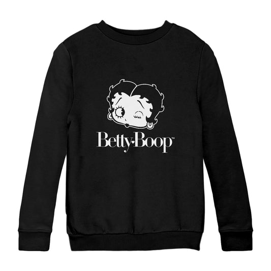 Betty Boop Winks Kids Sweatshirt