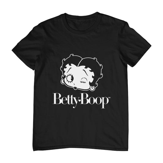 T-Shirt Betty Boop Élastique Femme T-Shirt Officiel BB0719 Noir T-Shirt Betty Boop Élastique Femme T-Shirt Officiel BB0719 Noir