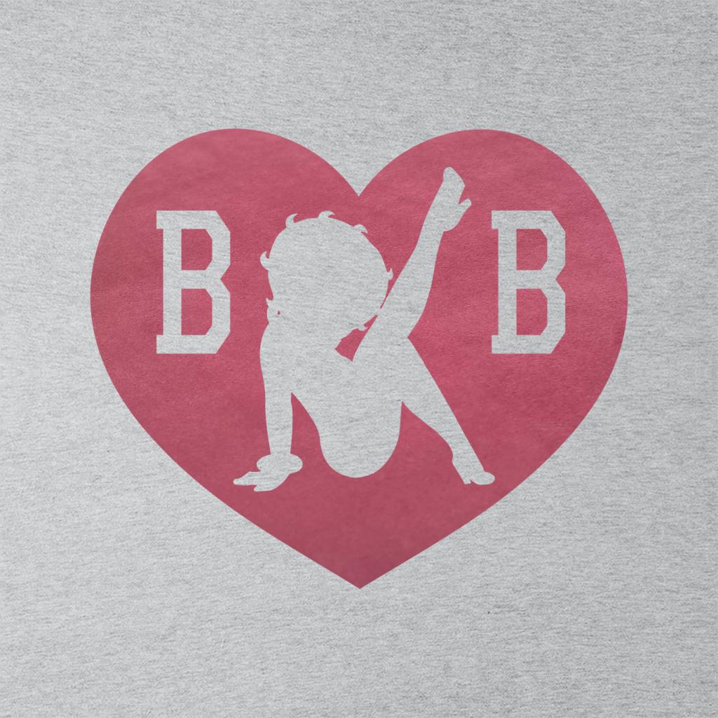 Betty Boop Love Heart B B Women's Hooded Sweatshirt