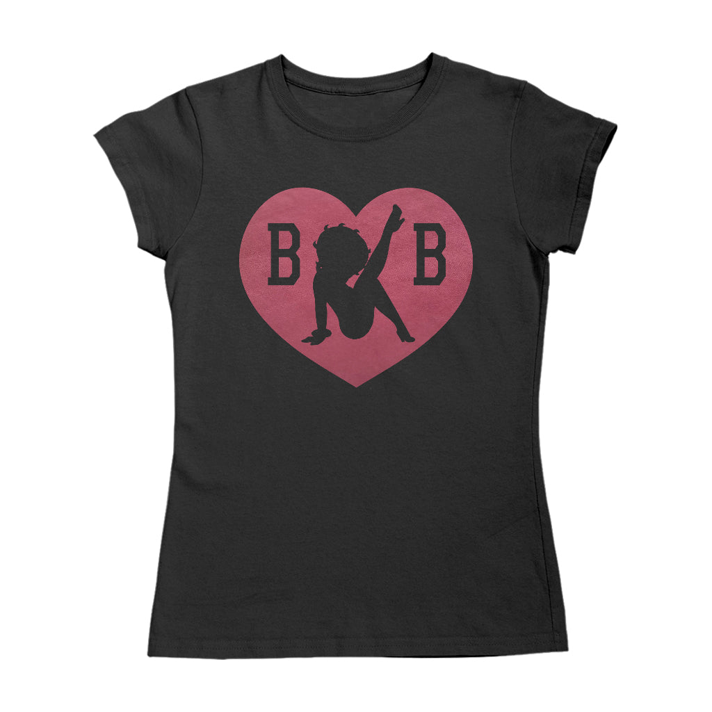 Betty Boop Love Heart B B Women's T-Shirt