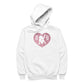 Betty Boop B B Love Heart Silhouette Pink Glitter Men's Hooded Sweatshirt