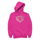 Betty Boop B B Love Heart Silhouette Pink Glitter Women's Hooded Sweatshirt