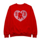 Betty Boop B B Love Heart Silhouette Pink Glitter Women's Sweatshirt