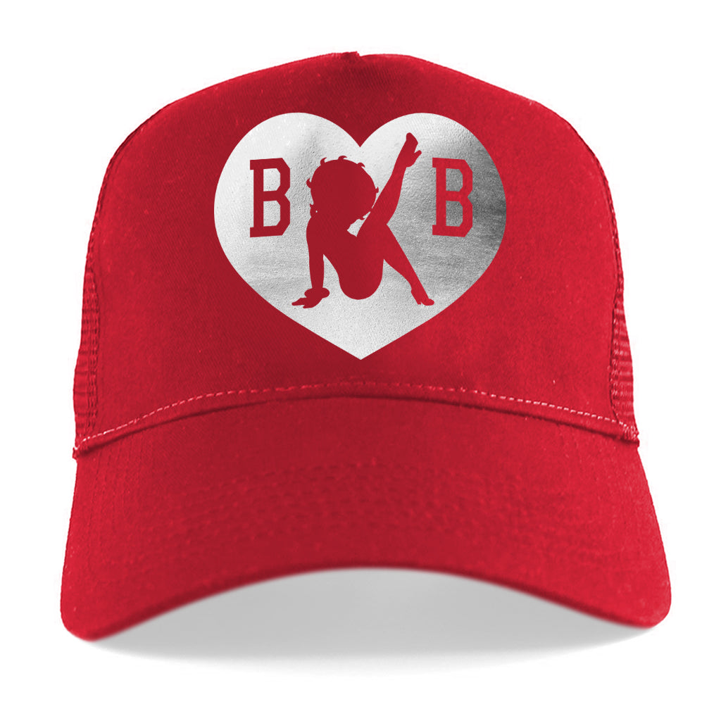 BB Heart Foil Print Trucker Hat