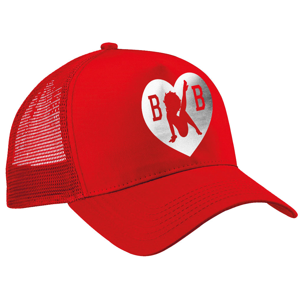 BB Heart Foil Print Trucker Hat