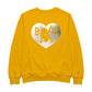 Betty Boop B B Love Heart Silver Foil Men's Sweatshirt