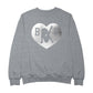 Betty Boop B B Love Heart Silver Foil Men's Sweatshirt