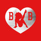 Betty Boop B B Love Heart Silver Foil Men's Hooded Sweatshirt