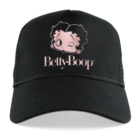 Boop Wink Rose Foil Trucker Hat
