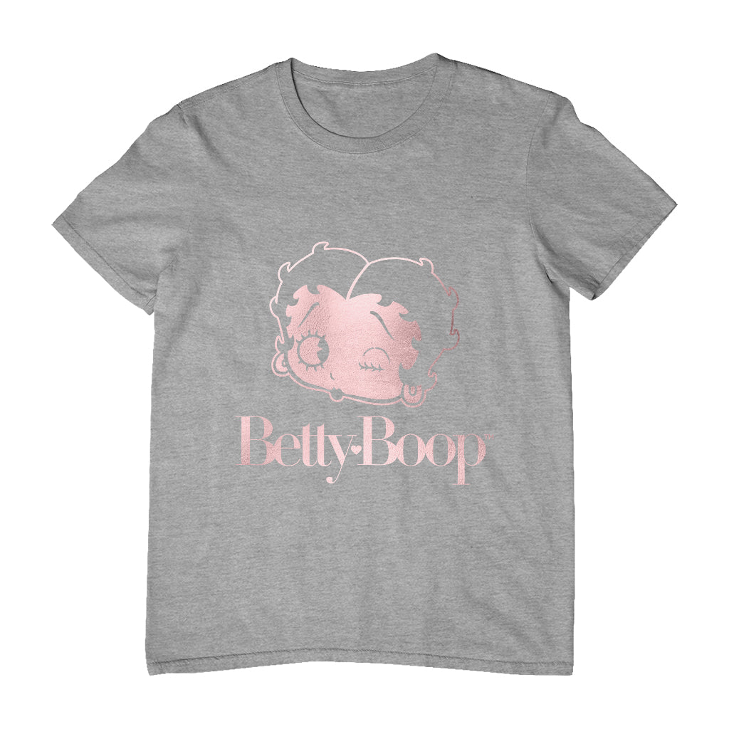 Betty Boop Wink Rose Gold Foil Men's T-Shirt