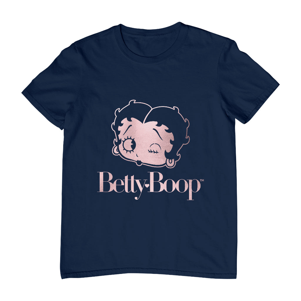 Betty Boop Wink Rose Gold Foil Men's T-Shirt