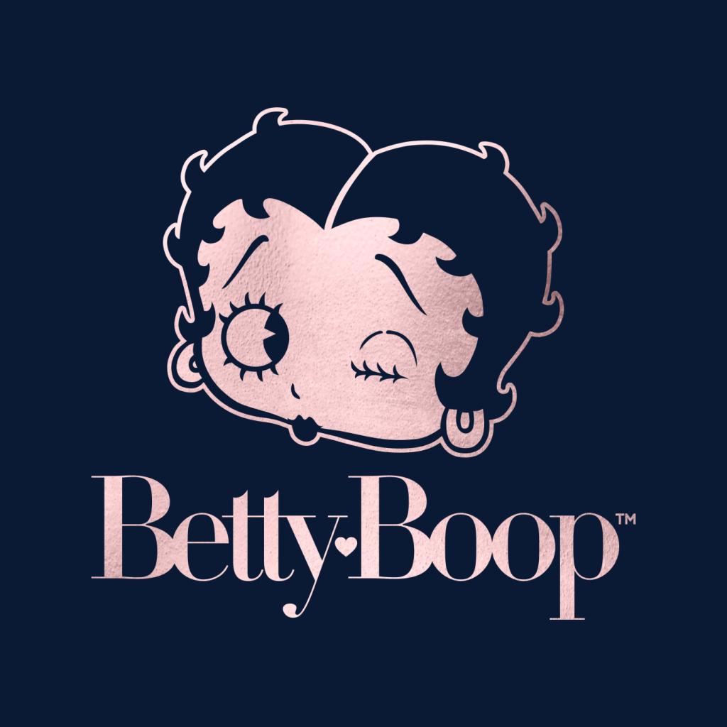 Betty Boop Wink Rose Gold Foil Women's Sweatshirt