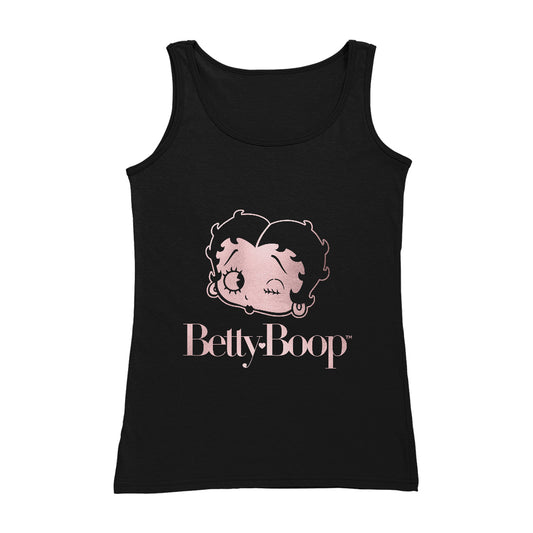 Betty Boop Wink Rose Gold Foil Women's Vest
