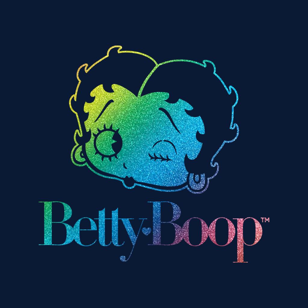Betty Boop Wink Rainbow Gradient Men's Hooded Sweatshirt