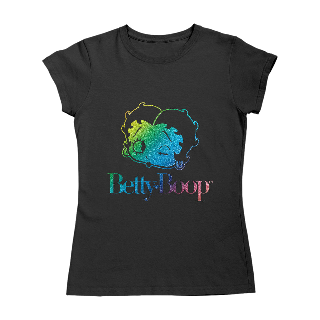 Betty Boop Wink Rainbow Gradient Women's T-Shirt