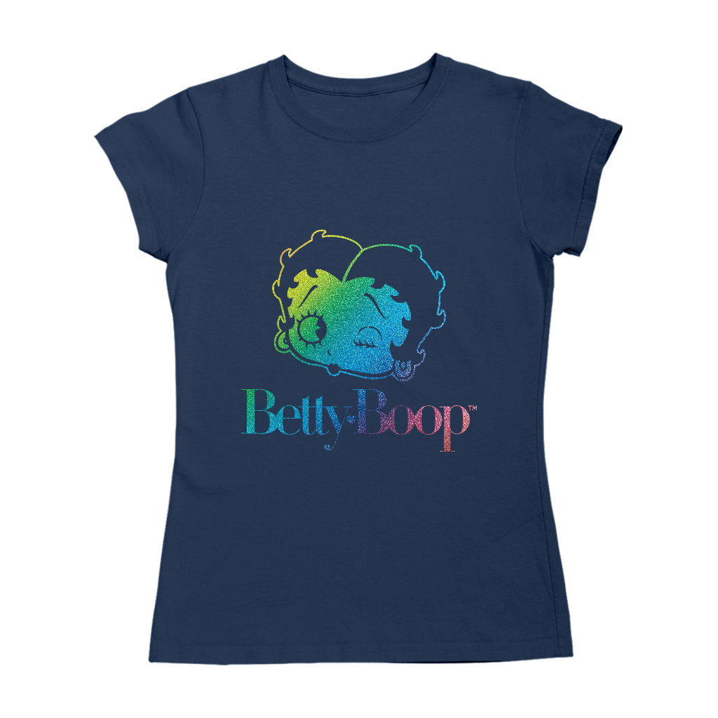 Betty Boop Wink Rainbow Gradient Women's T-Shirt